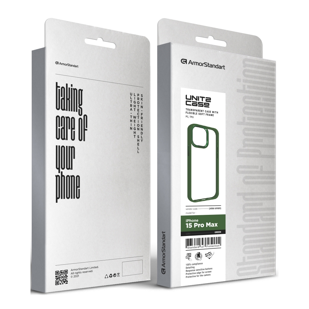 Чохол до мобільного телефона Armorstandart UNIT2 Apple iPhone 15 Pro Max Green (ARM69989) - зображення 5
