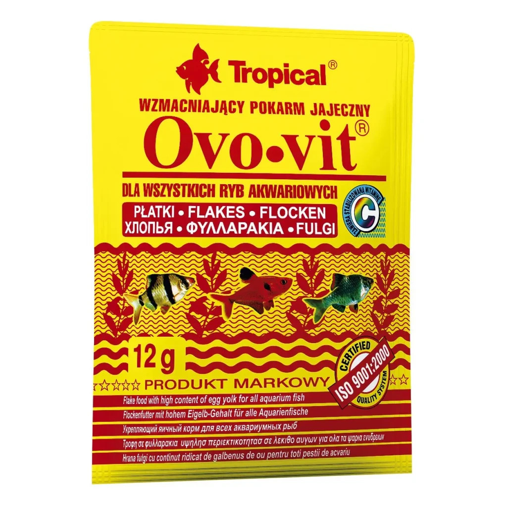 Корм для риб Tropical Ovo-Vit у пластівцях 12 г (5900469744314) - зображення 1