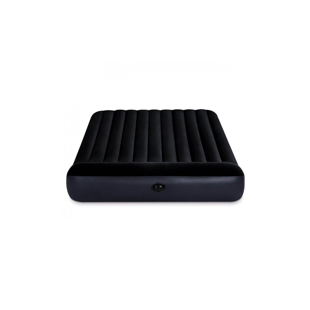 Матрац надувний Intex Dura-Beam велюр 183 х 203 х 25 см Чорний (64144) - изображение 4