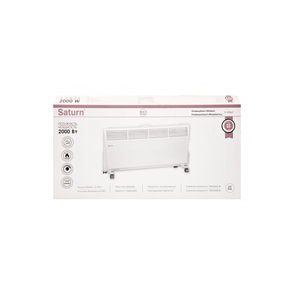Обігрівач Saturn ST-HT8667 Gray - зображення 6