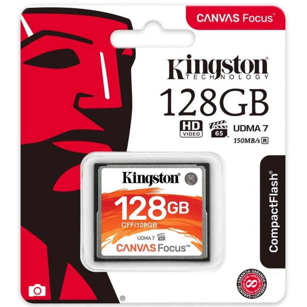 Карта пам'яті Kingston Compact Flash Card 128Gb Canvas Focus UDMA7 (CFF/128GB) - зображення 3