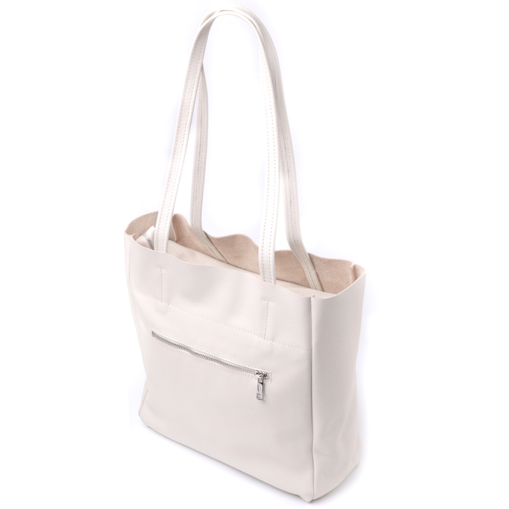 Сумка Shvigel Шопер з натуральної шкіри Бежева (22843) - зображення 2