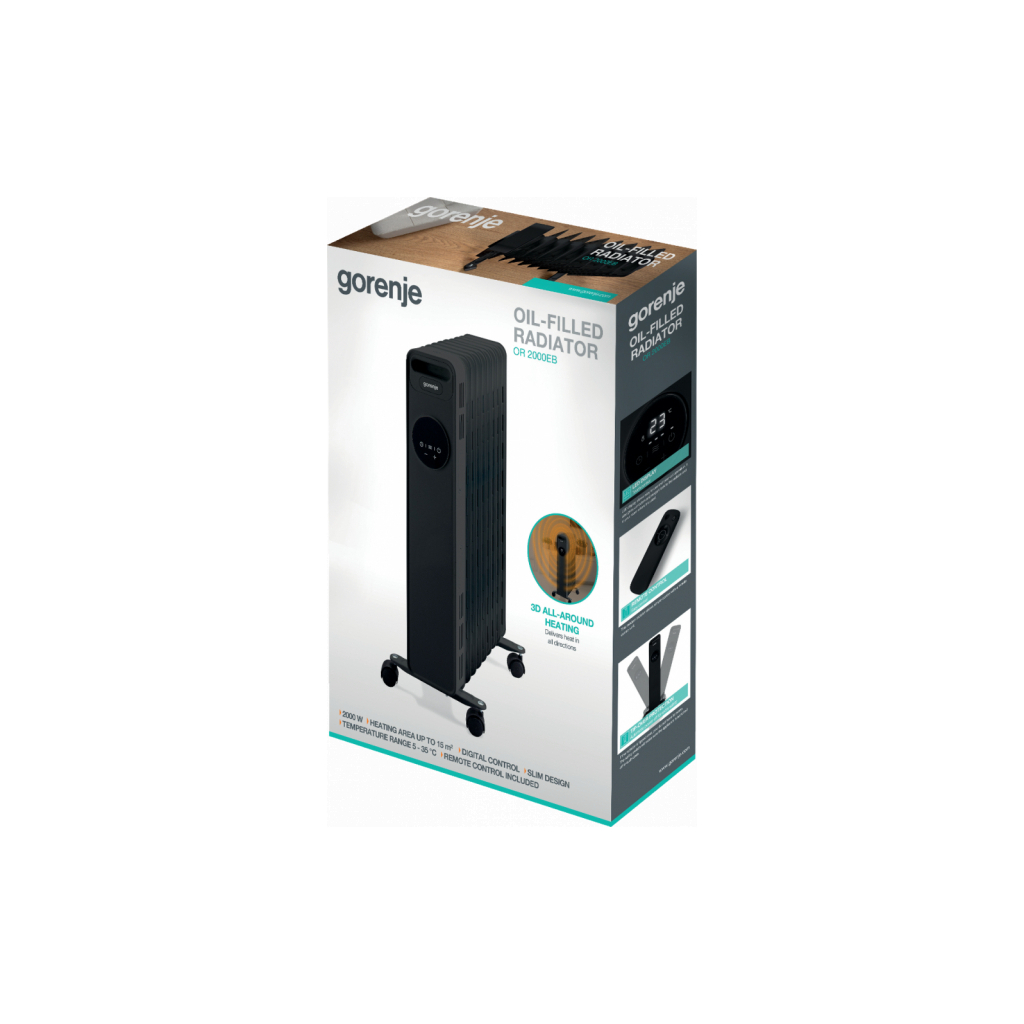 Обігрівач Gorenje OR2000EB - зображення 6