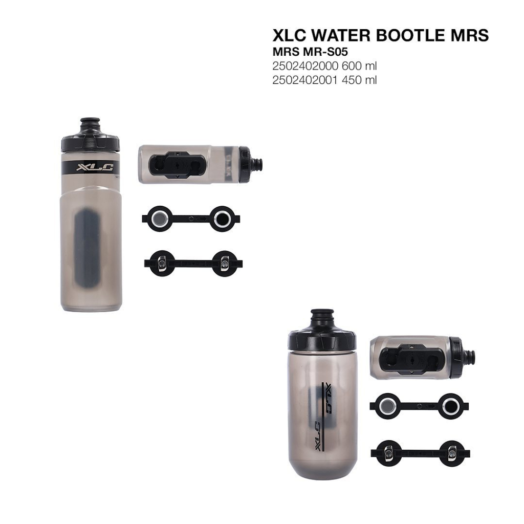 Фляга велосипедна XLC MR-S05 with adapter 600 мл Grey (2502402000) - зображення 4