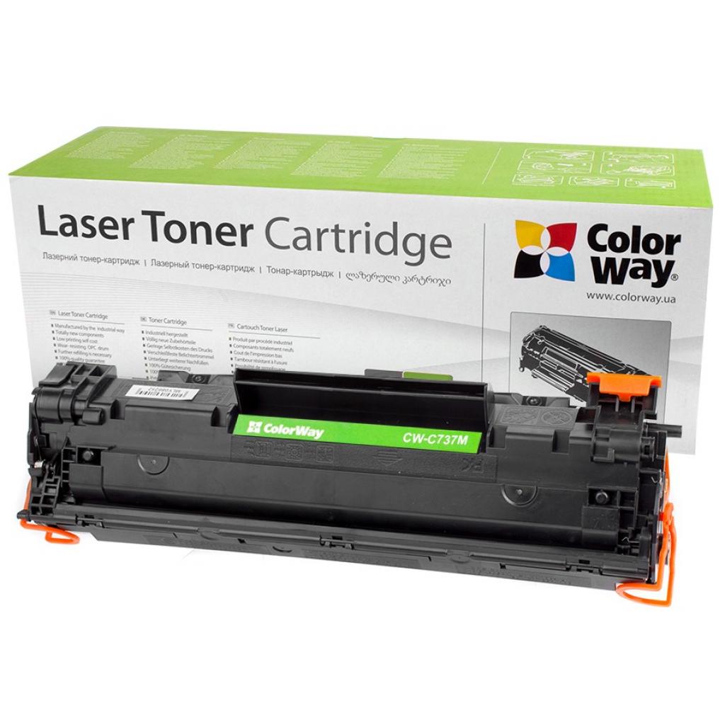 Картридж ColorWay для CANON 737 + тонер TH-1005 (3шт) (CW-C737M/TH-1005) - зображення 1