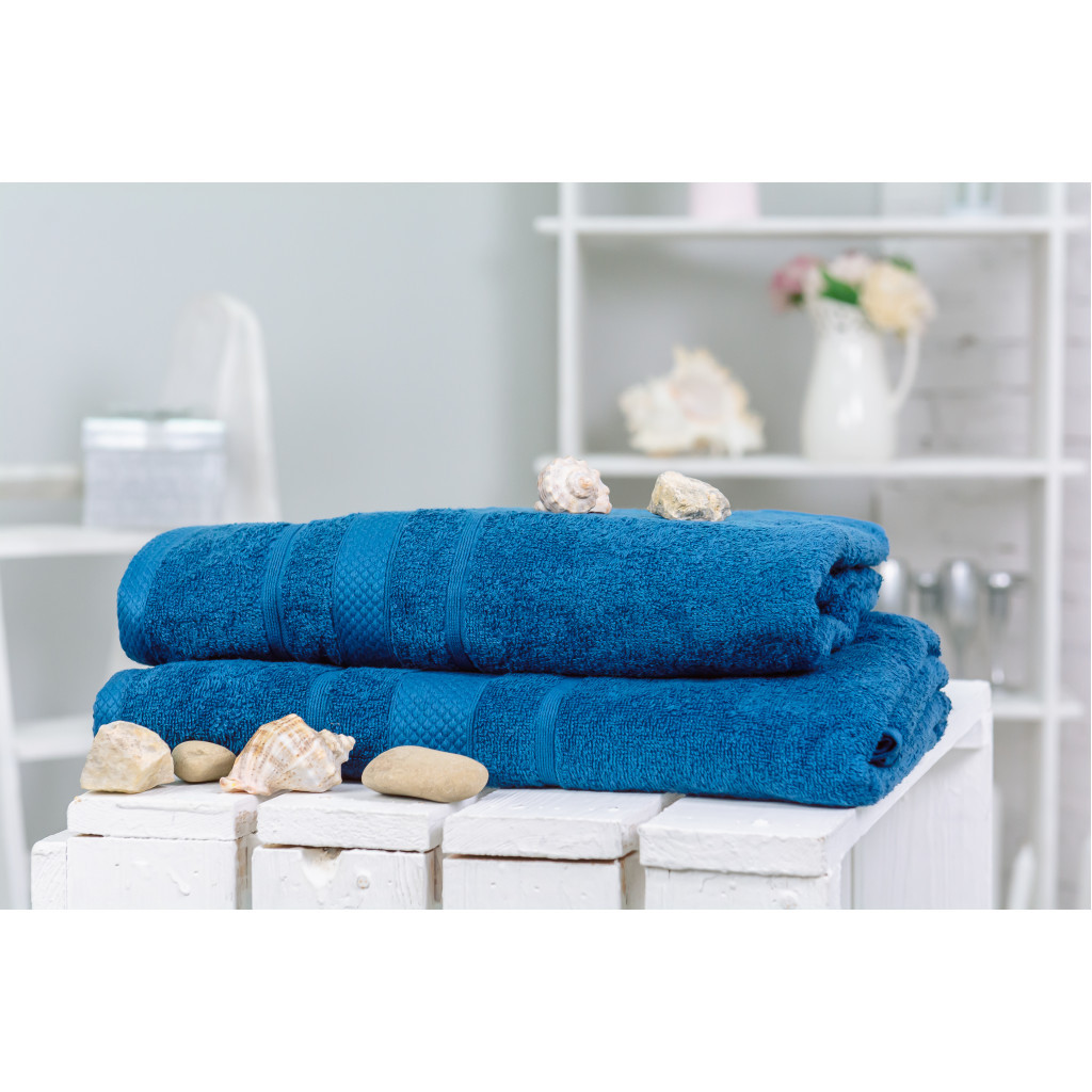 Рушник MirSon набір банних 5085 Elite SoftNess Blueberry 50х90, 70х140 (2200003960891) - зображення 2