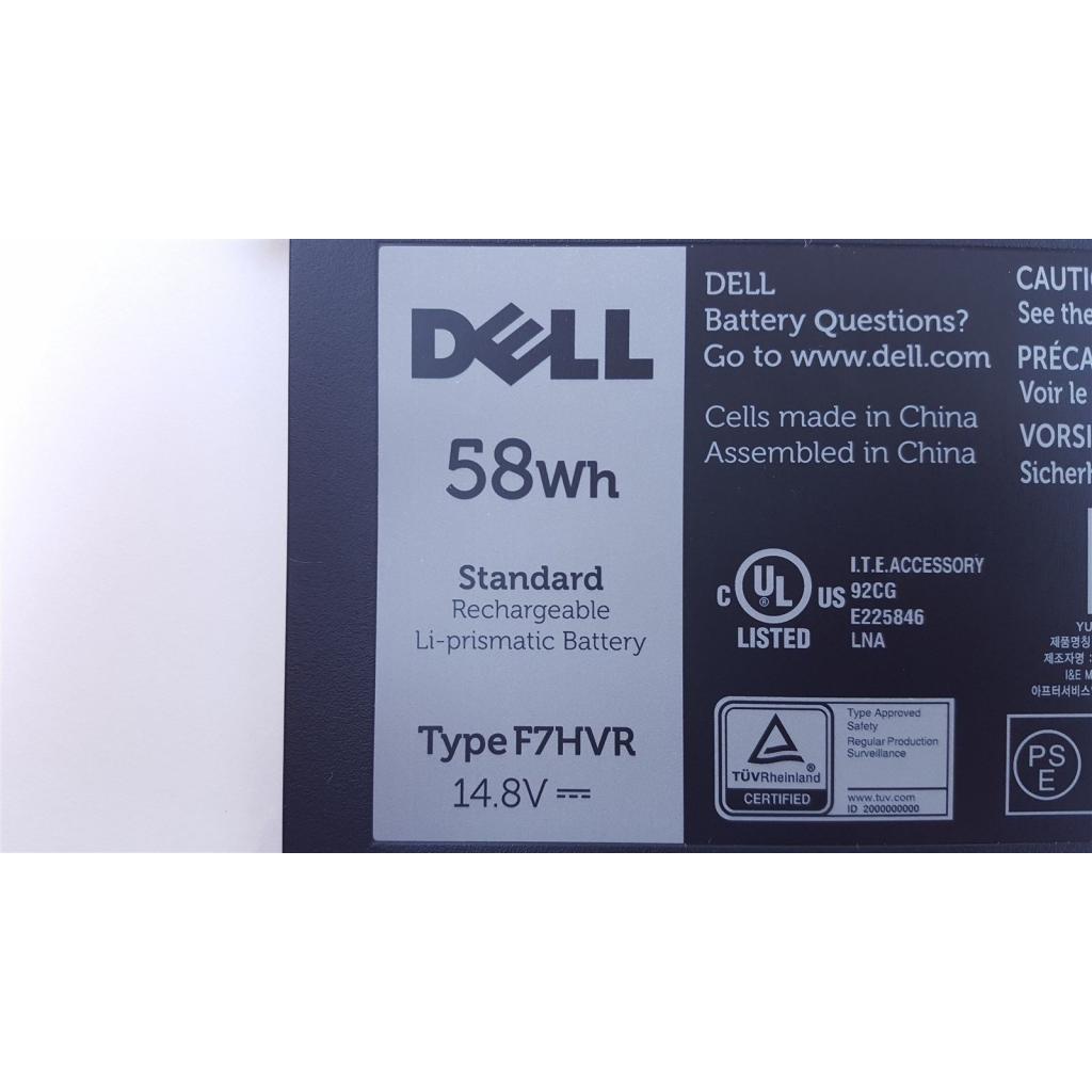 Акумулятор до ноутбука Dell Inspiron 15-7537 F7HVR, 58Wh (3800mAh), 4cell, 14.8V, Li-ion (A47207) - зображення 3