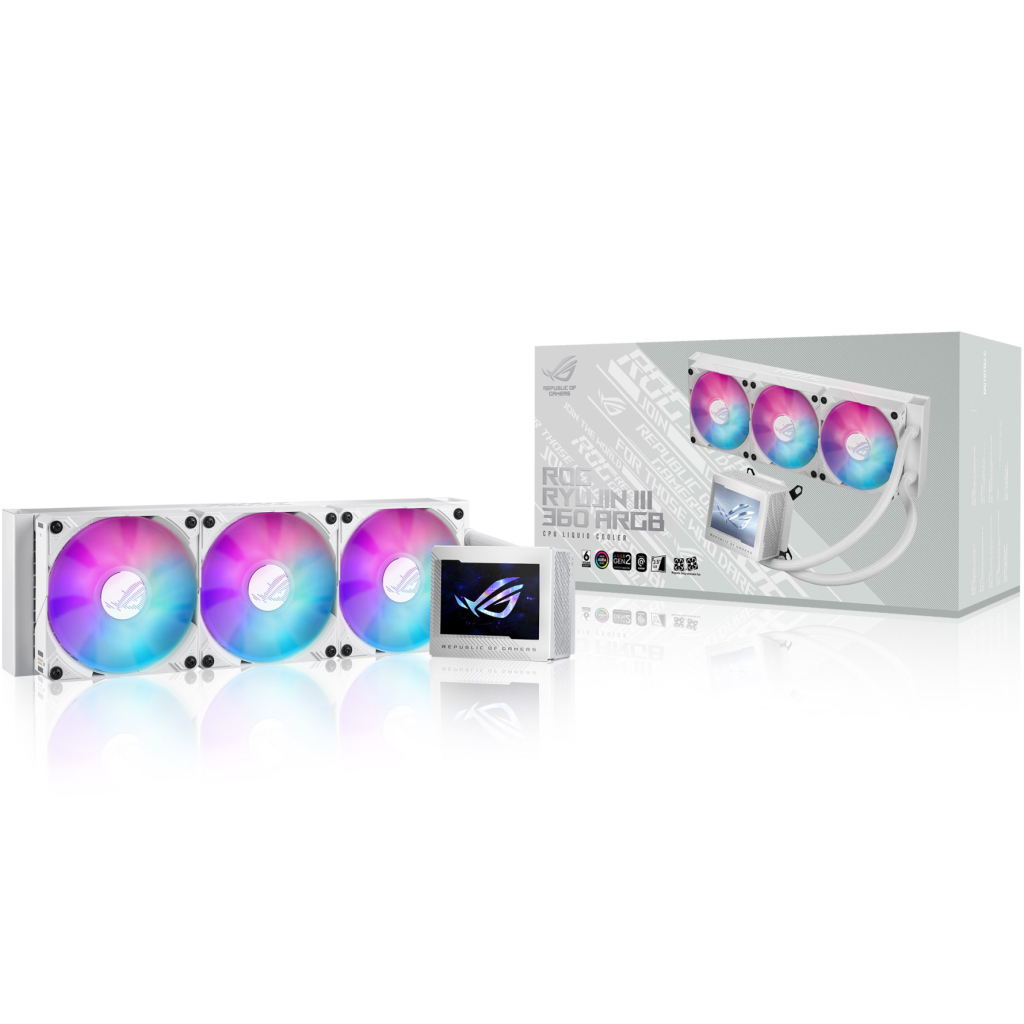 Система рідинного охолодження ASUS ROG Ryujin III 360 ARGB White Edition (90RC00L2-M0UAY0) - зображення 7