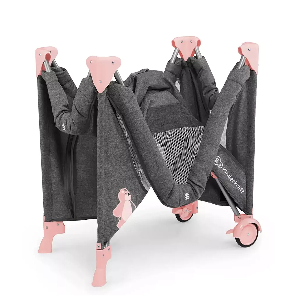 Ліжечко Kinderkraft манеж Joy Pink (5902533911257) - зображення 6