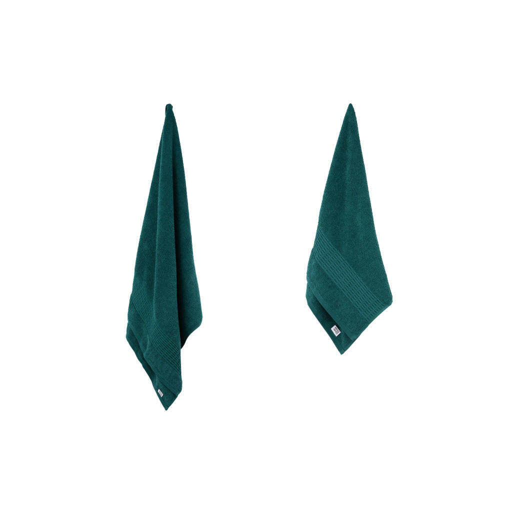 Рушник Ardesto набір махрових Lotus 2 шт 50х90см, 70х140см, 100% бавовна, смарагд (ART2357EM) - изображение 10