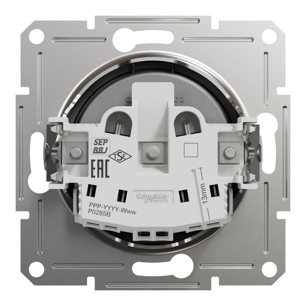 Розетка Schneider Electric ASFORA без заземлення антрацит (EPH3000171) - изображение 8