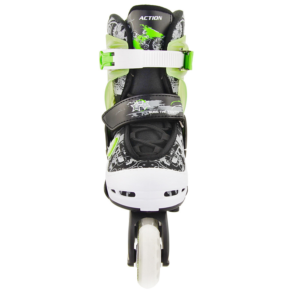 Роликові ковзани Action Pat Зелені 30-33 (PW-117CD-1/Green/30-33) - зображення 4