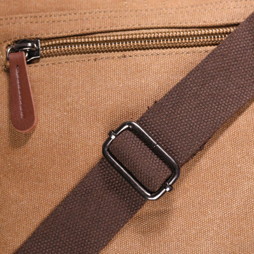 Сумка Vintage Чоловіча з клапаном з текстилю Коричнева (21249) - зображення 12