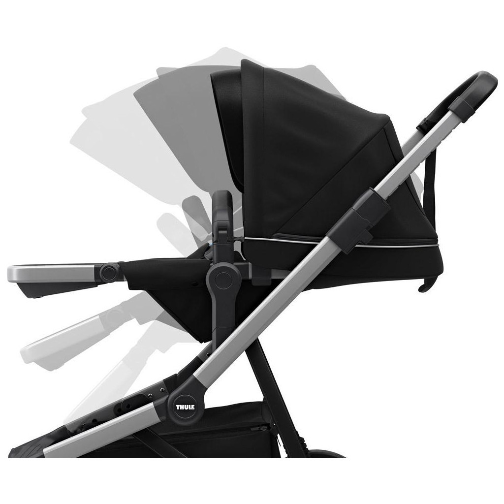 Коляска Thule 2 в 1 Sleek + Bassinet Midnight Black (TH11000007) - зображення 7