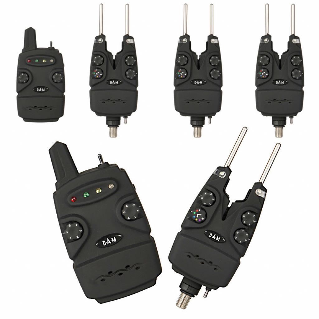 Індикатор клювання DAM набір у кейсі Multi-Color Wireless Alarm Set 3+1 (52398) - зображення 1