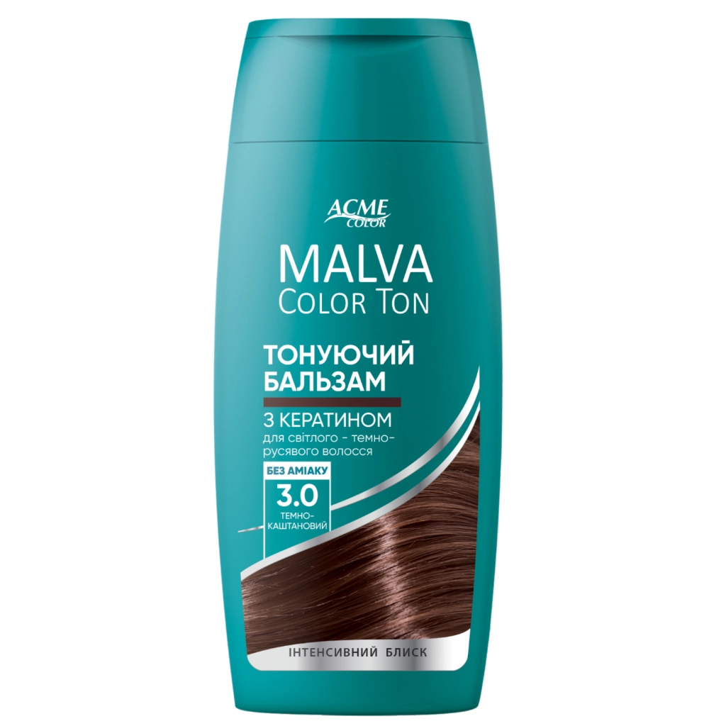 Відтінковий бальзам Acme Color Malva Color Ton 3.0 - Темно-каштановий 180 мл (4823115503398) - изображение 1
