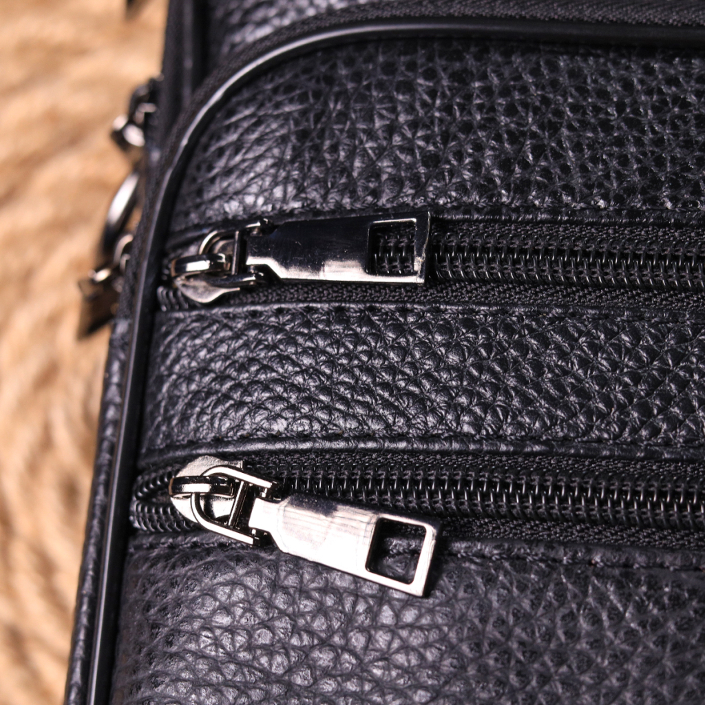 Сумка Vintage Шкіряна Чорна (21270) - зображення 11