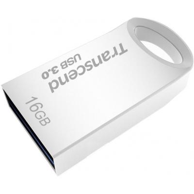 USB флеш накопичувач Transcend 16GB JetFlash 710 Metal Silver USB 3.0 (TS16GJF710S) - зображення 2