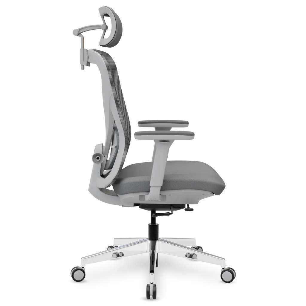 Офісне крісло Mealux Q1 Air Fabric Grey (HF-Q1 F/G) - зображення 4