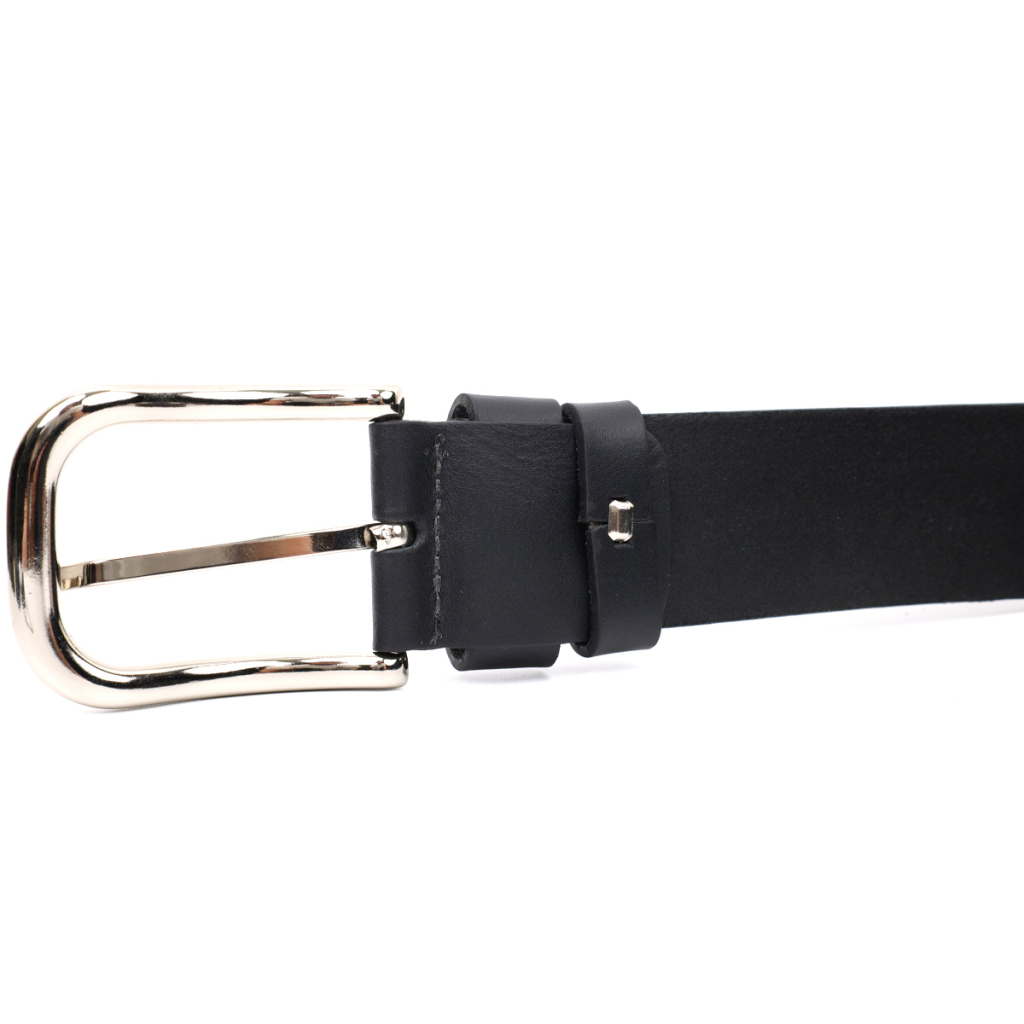 Ремінь Grande Pelle Шкіряний під джинси Чорний (11682) - зображення 6