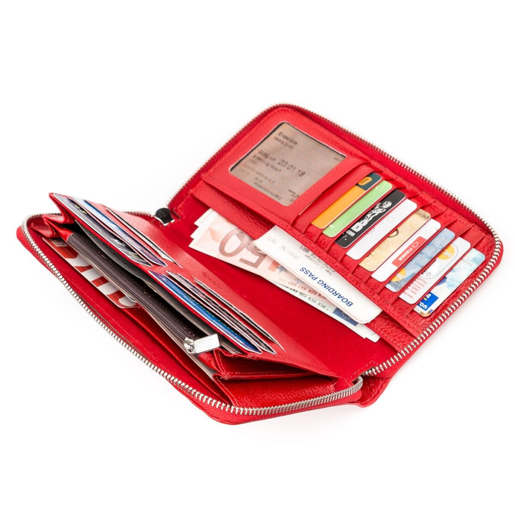 Гаманець Karya Шкіряний Червоний (17073) - зображення 6