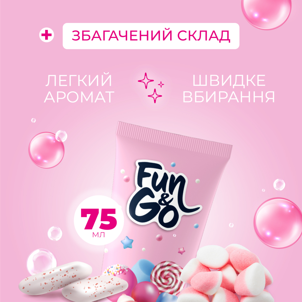 Крем для рук Fun&Go Bubble Gum 75 мл (4820204702014) - изображение 3