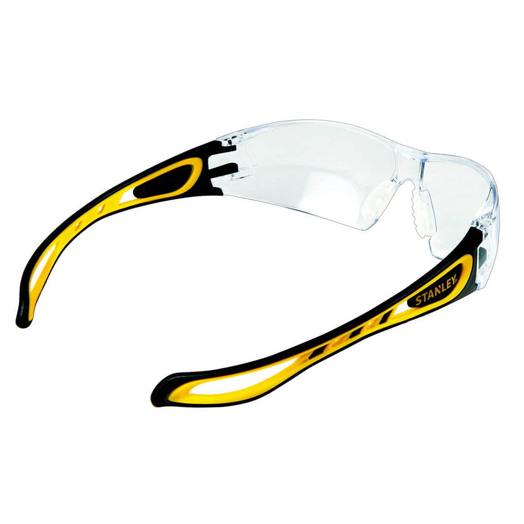 Захисні окуляри Stanley Wrap Around, прозорі, полікарбонатні, з м'якими гумовими дужками (SYE17-10D) - зображення 2