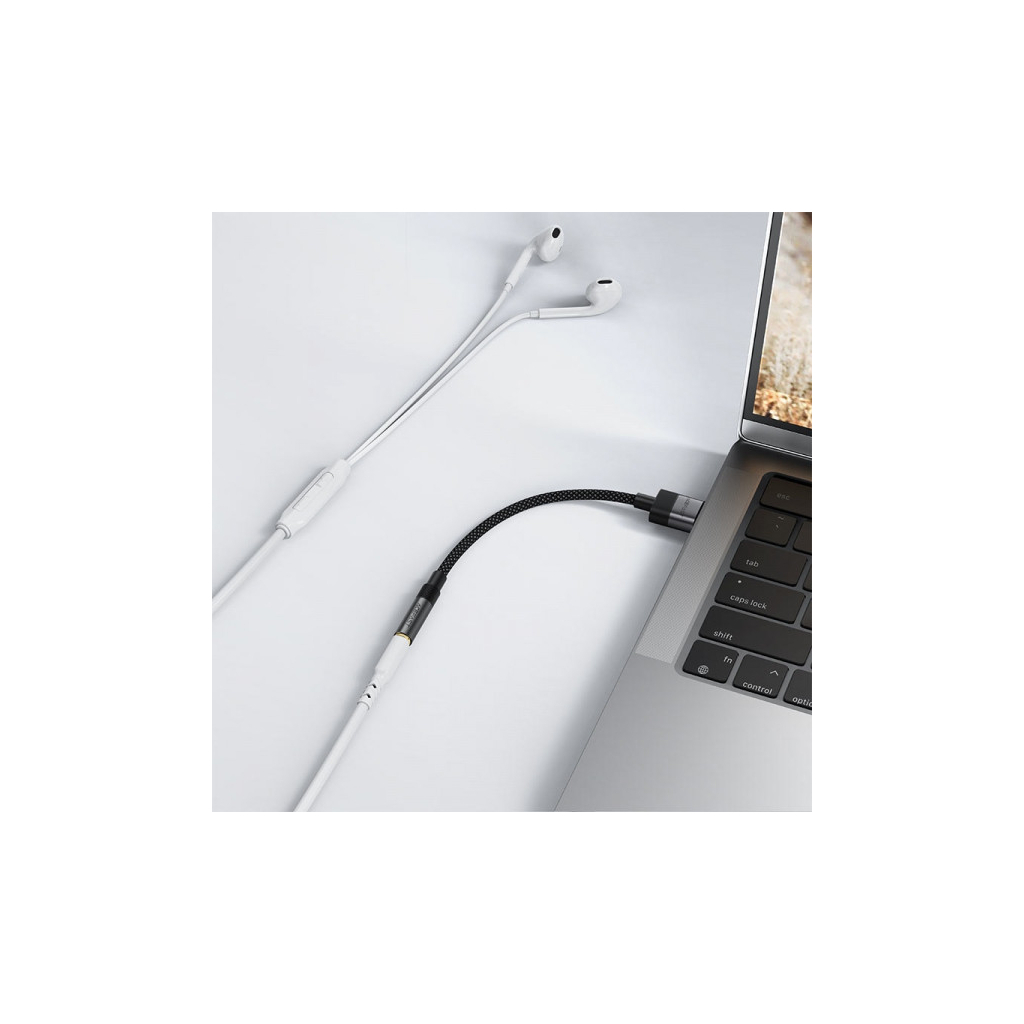 Перехідник USB AM to 3.5mm F 0.15m black Acefast (6974316285298) - picture 5