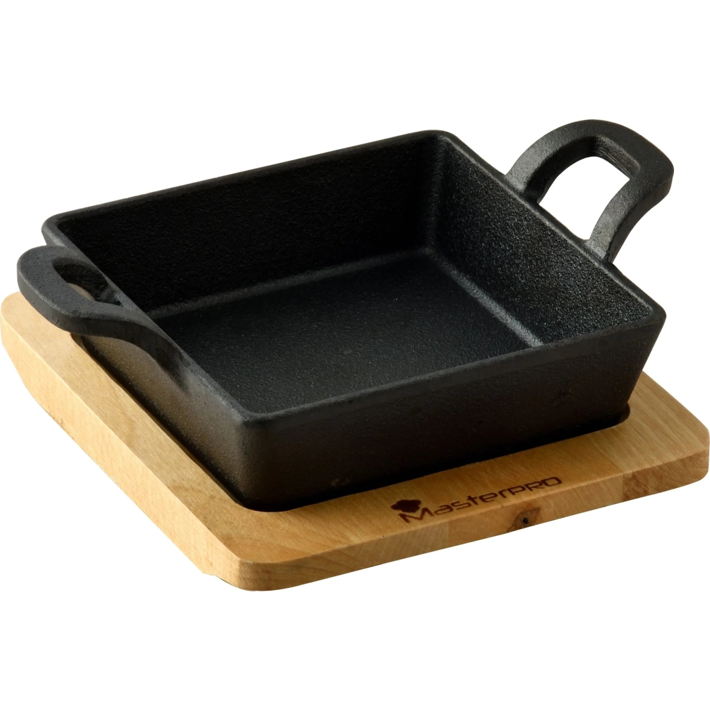 Сковорода MasterPro Foodies cook&share, 12.6x18.5 см з серверувальною дошкою (BGMP-3805-EM) - изображение 1