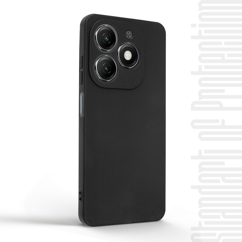 Чохол до мобільного телефона Armorstandart Matte Slim Fit Tecno Spark 20 (KJ5n) Camera cover Black (ARM77698) - зображення 2