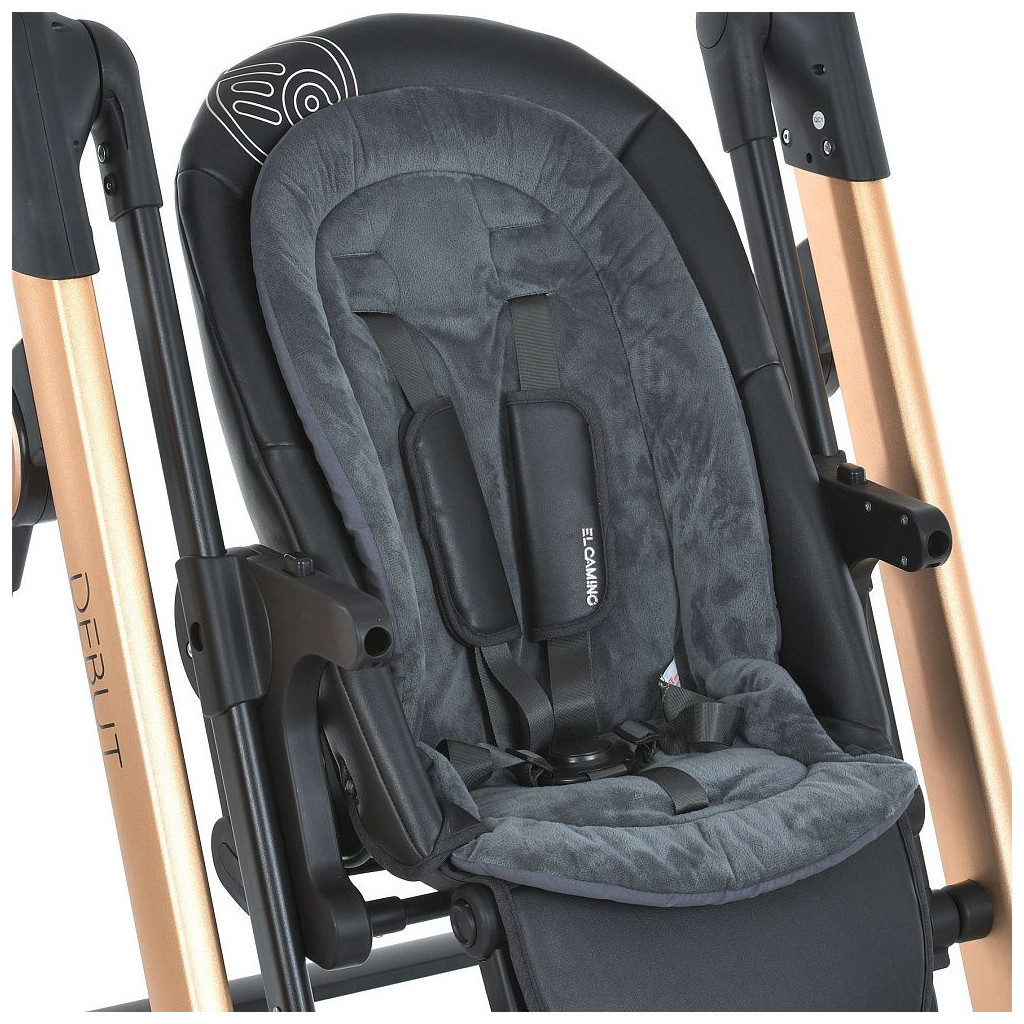 Стілець для годування El Camino ME 1102 DEBUT posh black (ME 1102 posh black) - зображення 7