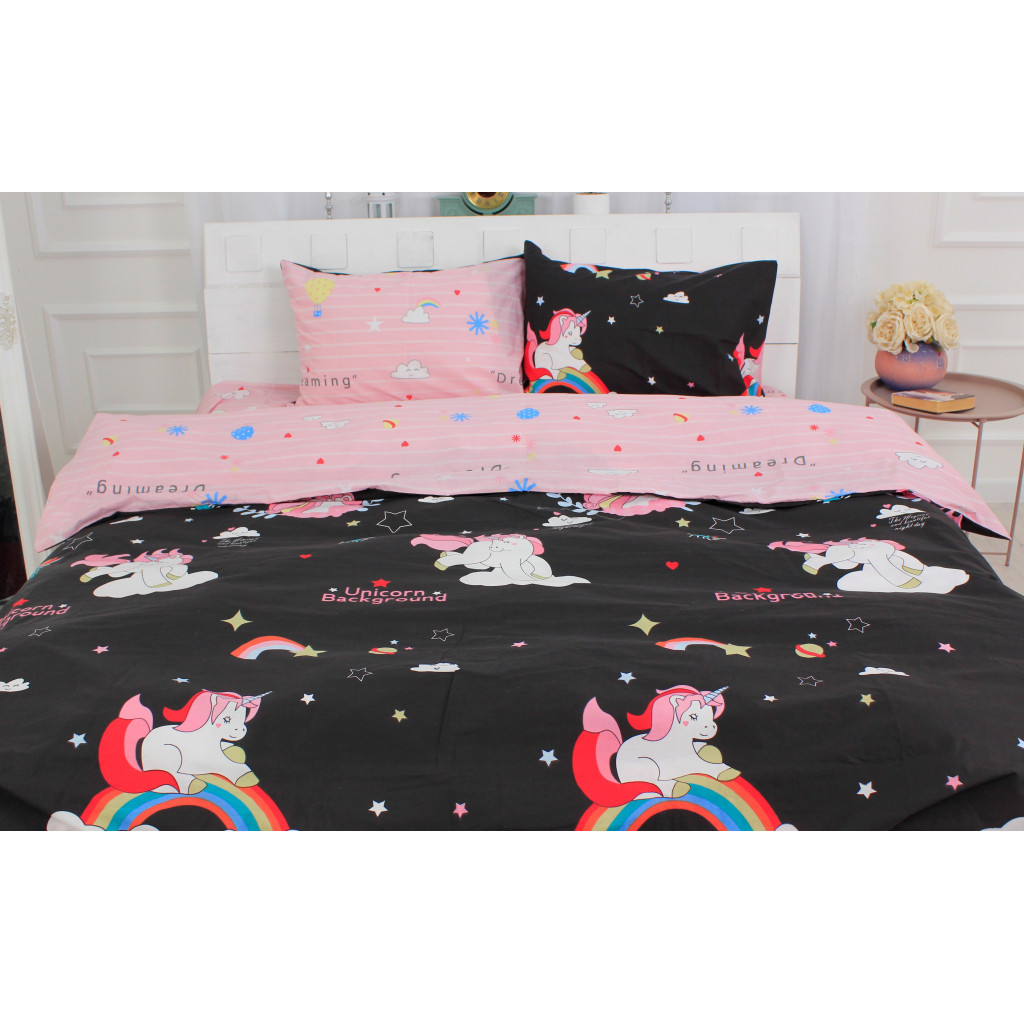 Постільна білизна MirSon Бязь Ranforce Elite 17-0490 Unicorn King Size (2200004706986) - зображення 1