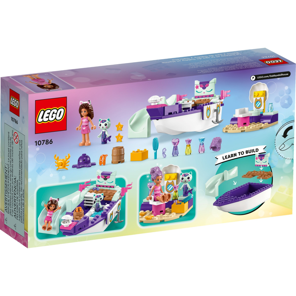 Конструктор LEGO Gabby's Dollhouse Корабель і спа Ґаббі й Нявки 88 деталей (10786) - зображення 6