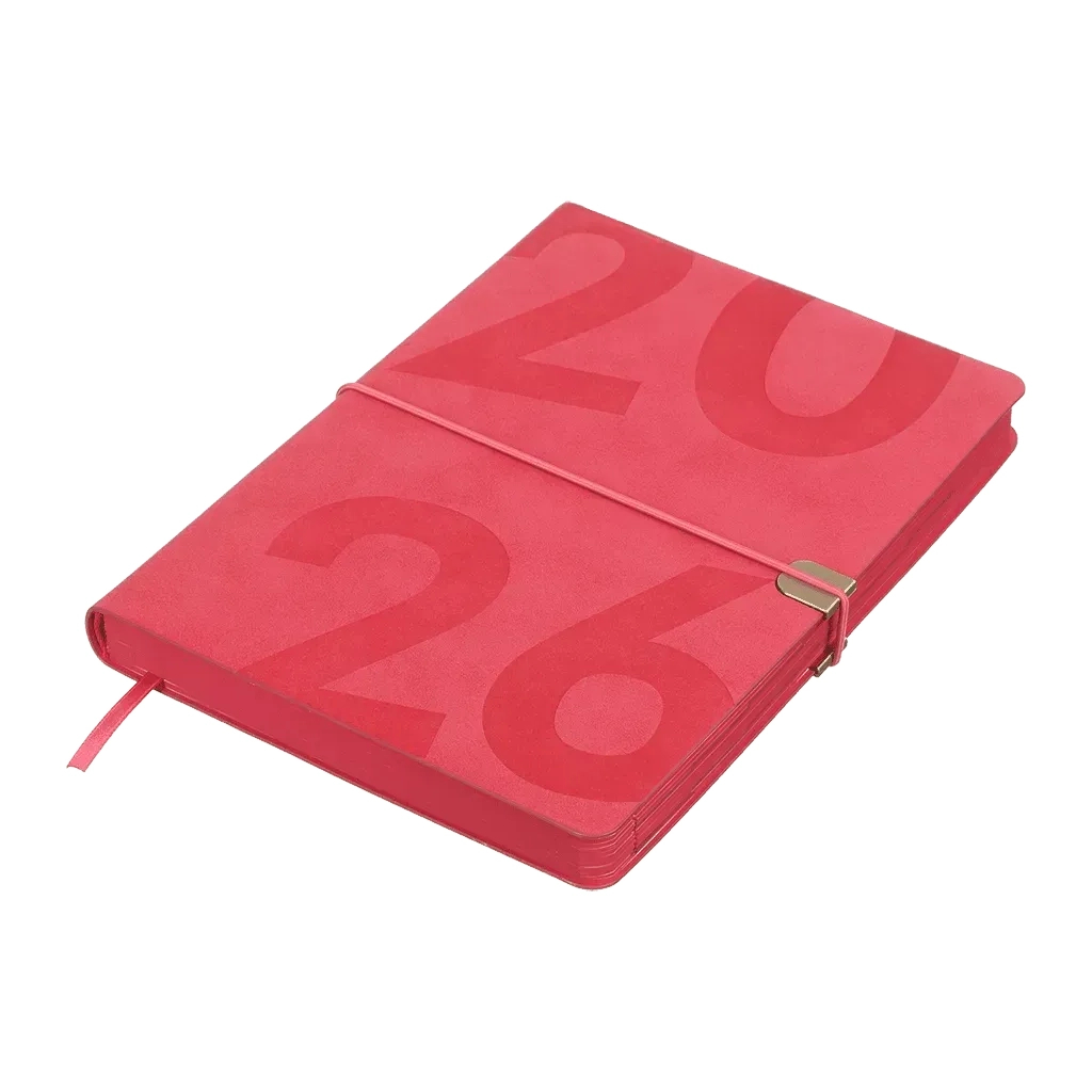 Тижневик Buromax датований 2026 BEST, А5 малиновий (BM.2126-29) - зображення 2