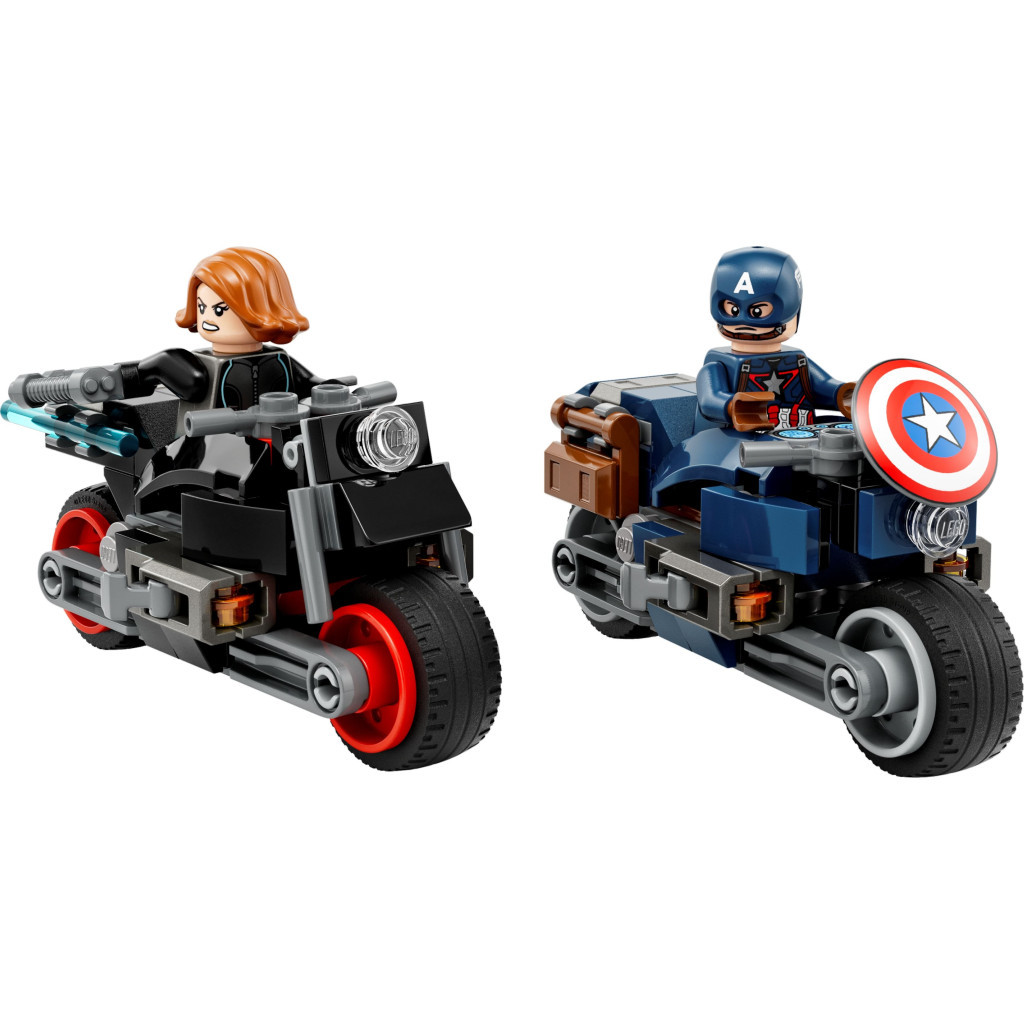 Конструктор LEGO Marvel Мотоцикли Чорної Вдови й Капітана Америка 130 деталей (76260) - зображення 2