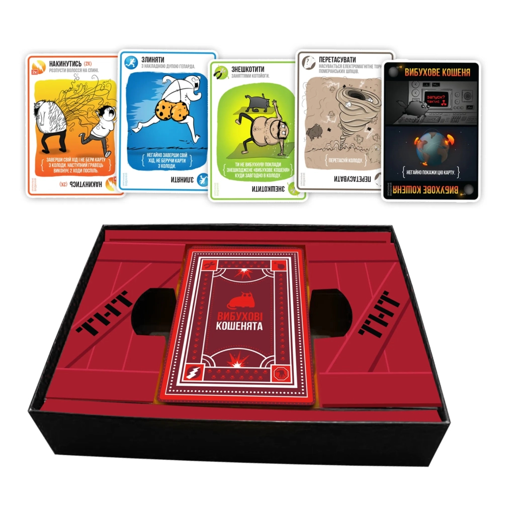 Настільна гра Rozum Вибухові кошенята: Оригінальне видання (Exploding Kittens: Original) (укр.) (EKIEK01UA) - зображення 4