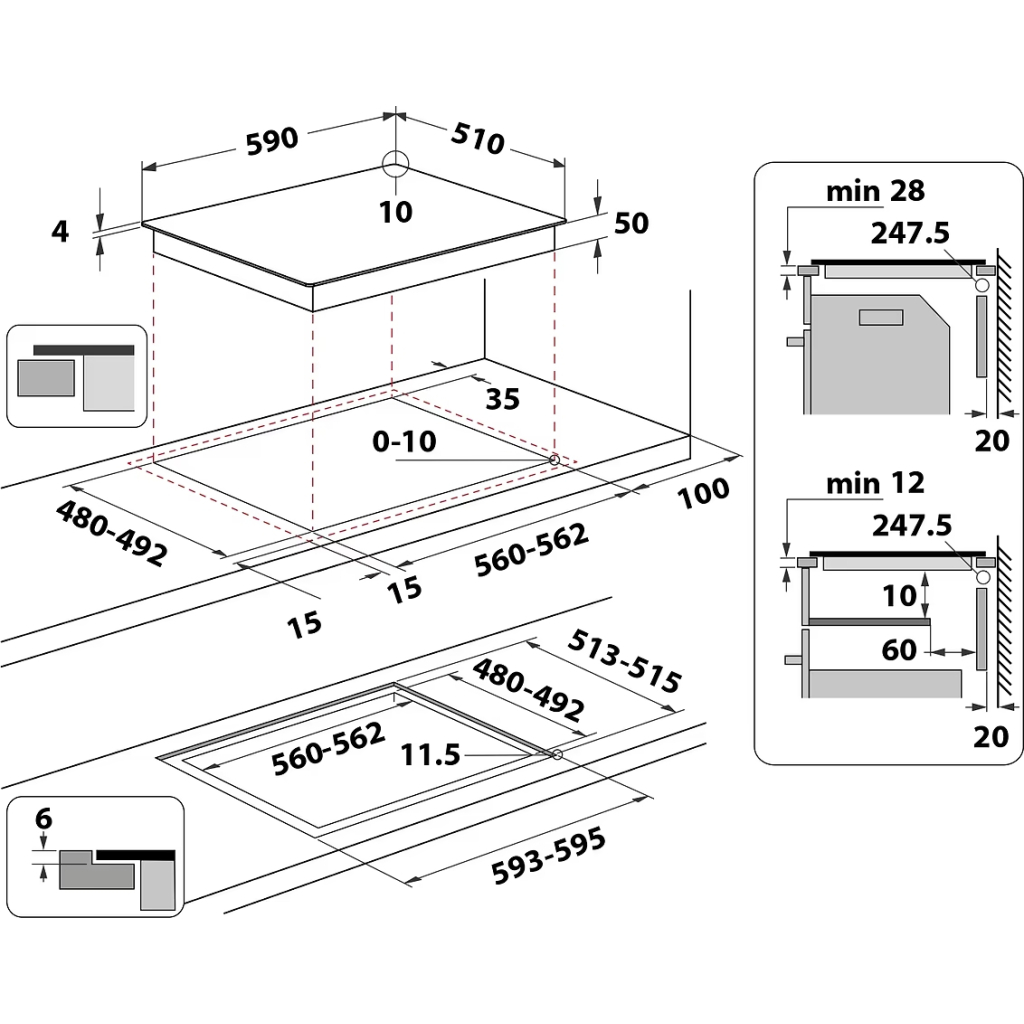 Варочна поверхня Whirlpool WB S0060 NE (WBS0060NE) - изображение 10
