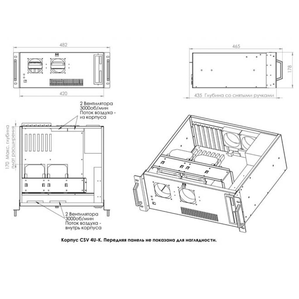 Корпус до сервера CSV 4U-K (4К-КС-CSV) - зображення 7