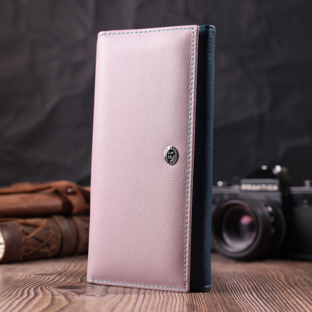 Гаманець ST Leather З натуральної шкіри Різнобарвний (22521) - зображення 9