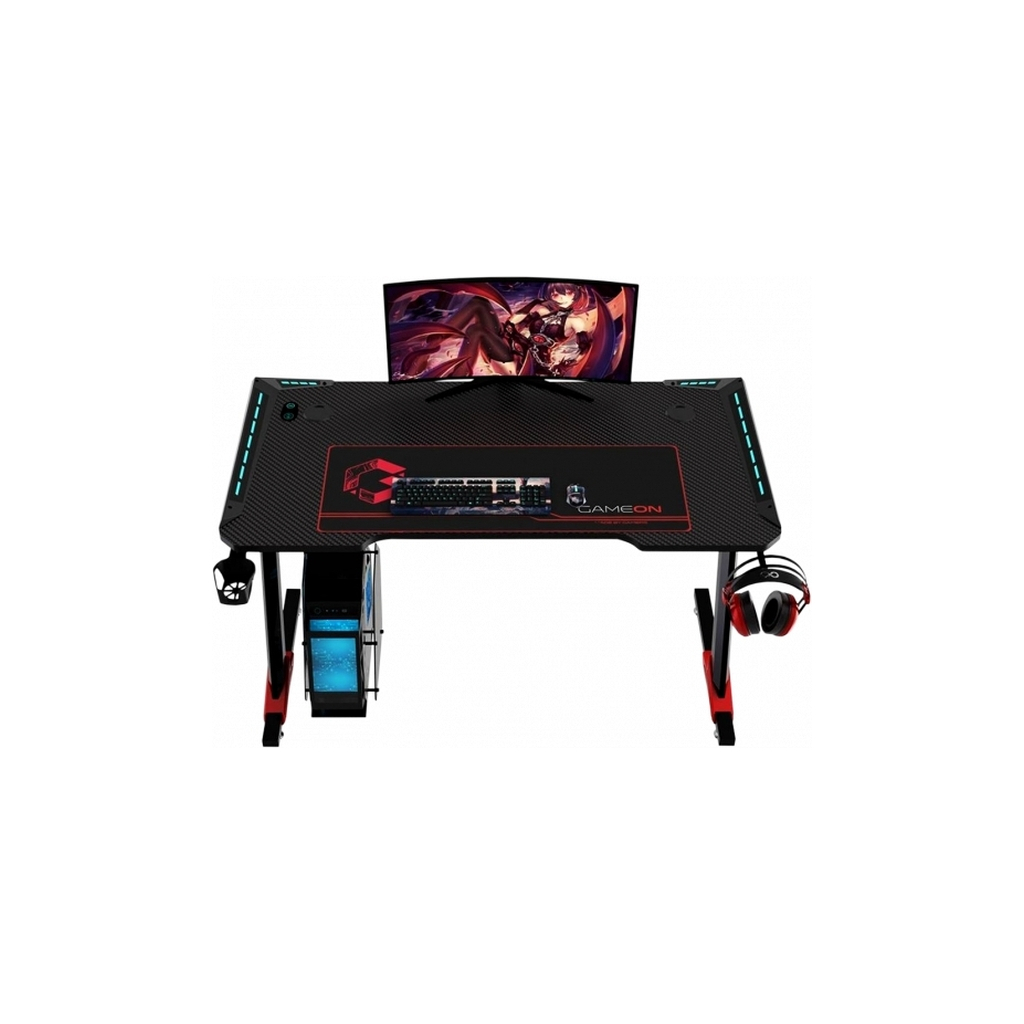 Комп'ютерний стіл GT Racer T-1212 Black (T-1212 (120x60x73) Black) - зображення 2