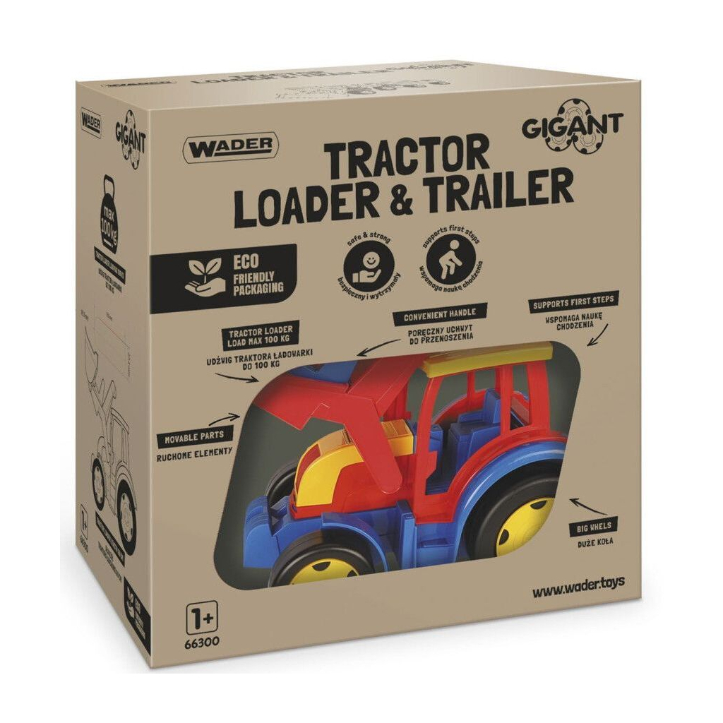 Спецтехніка Wader Трактор "Гігант" з причіпом та ковшем (66300) - зображення 3