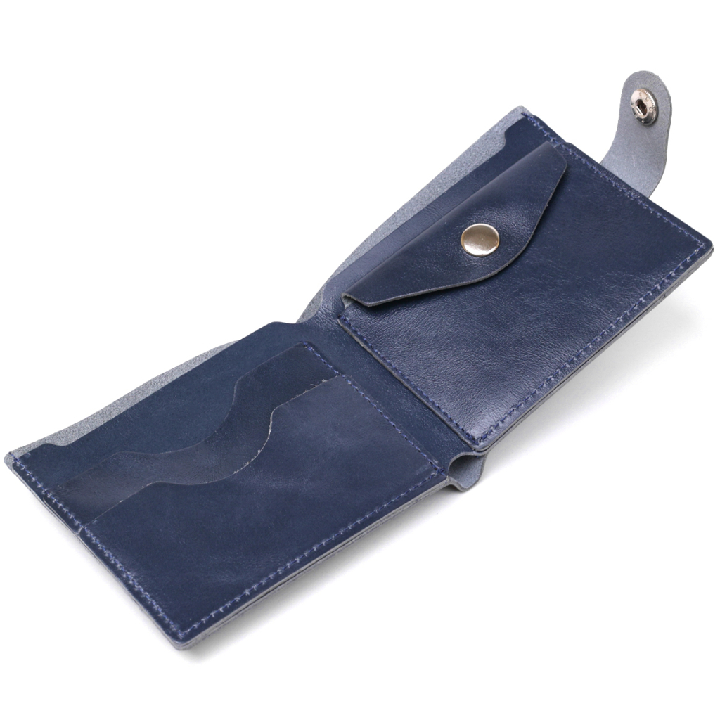 Портмоне Shvigel Шкіряне Синє (16444) - зображення 6