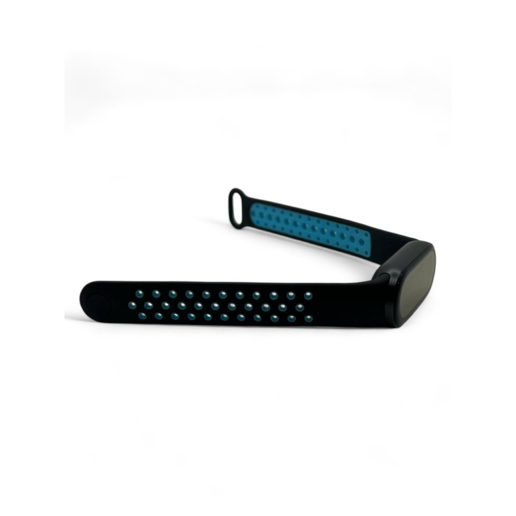 Ремінець до фітнес браслета BeCover Vents Style для Xiaomi Mi Smart Band 10 Black-Blue (713627) - зображення 4