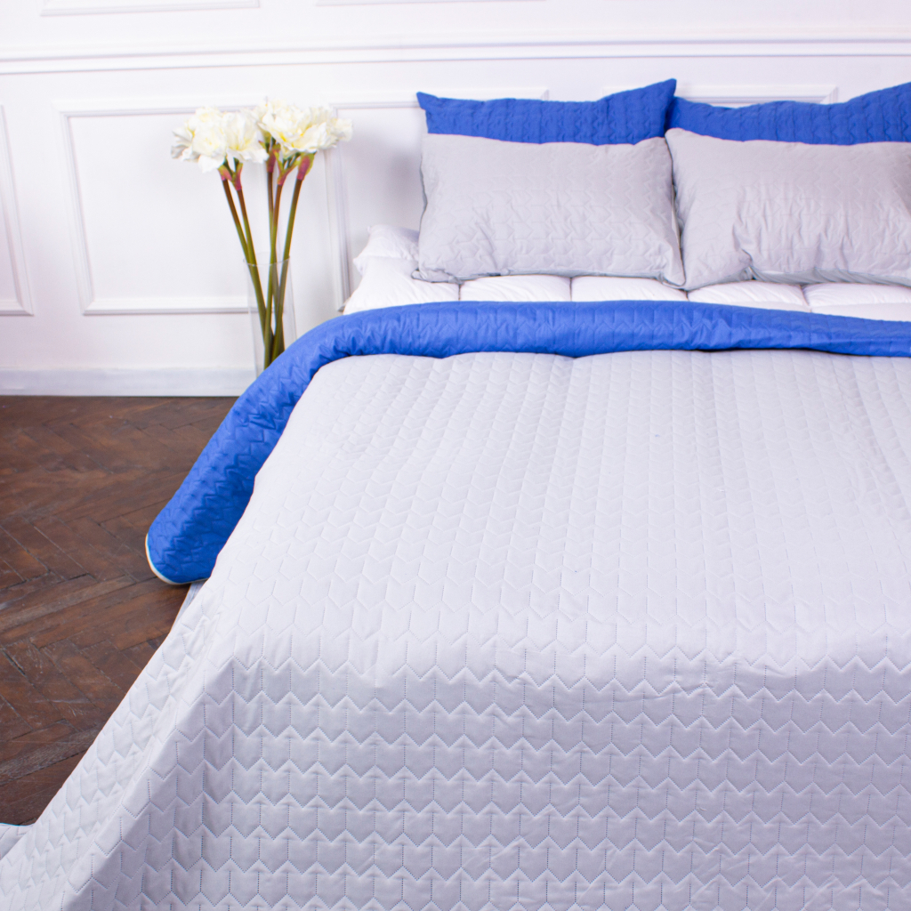 Покривало MirSon набір Dream Line №7112 Blue perfection 150х210 + наволочка 50х70 (2200005623954) - зображення 8