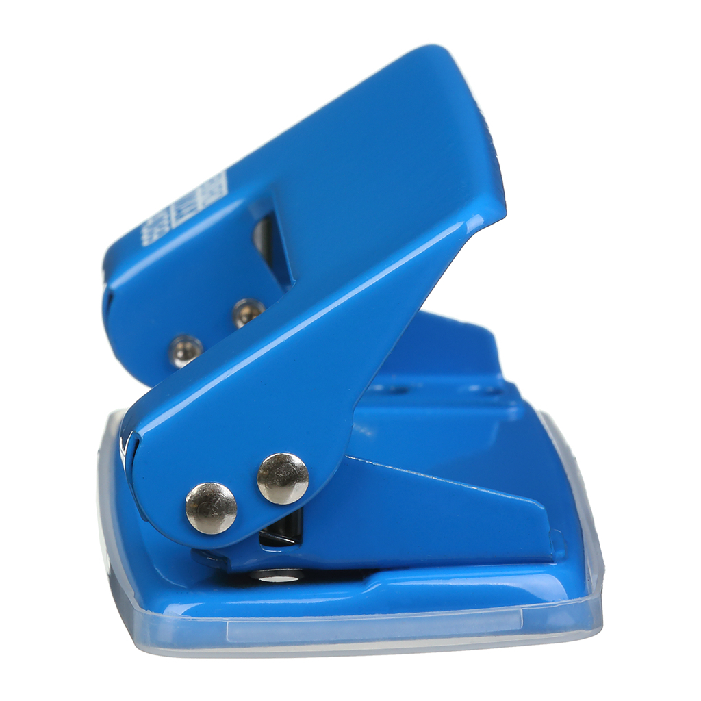 Діркопробивач Buromax металевий JOBMAX, до 10 аркушів, 100 х 55 х 50 мм, синій (BM.4039-02) - зображення 3