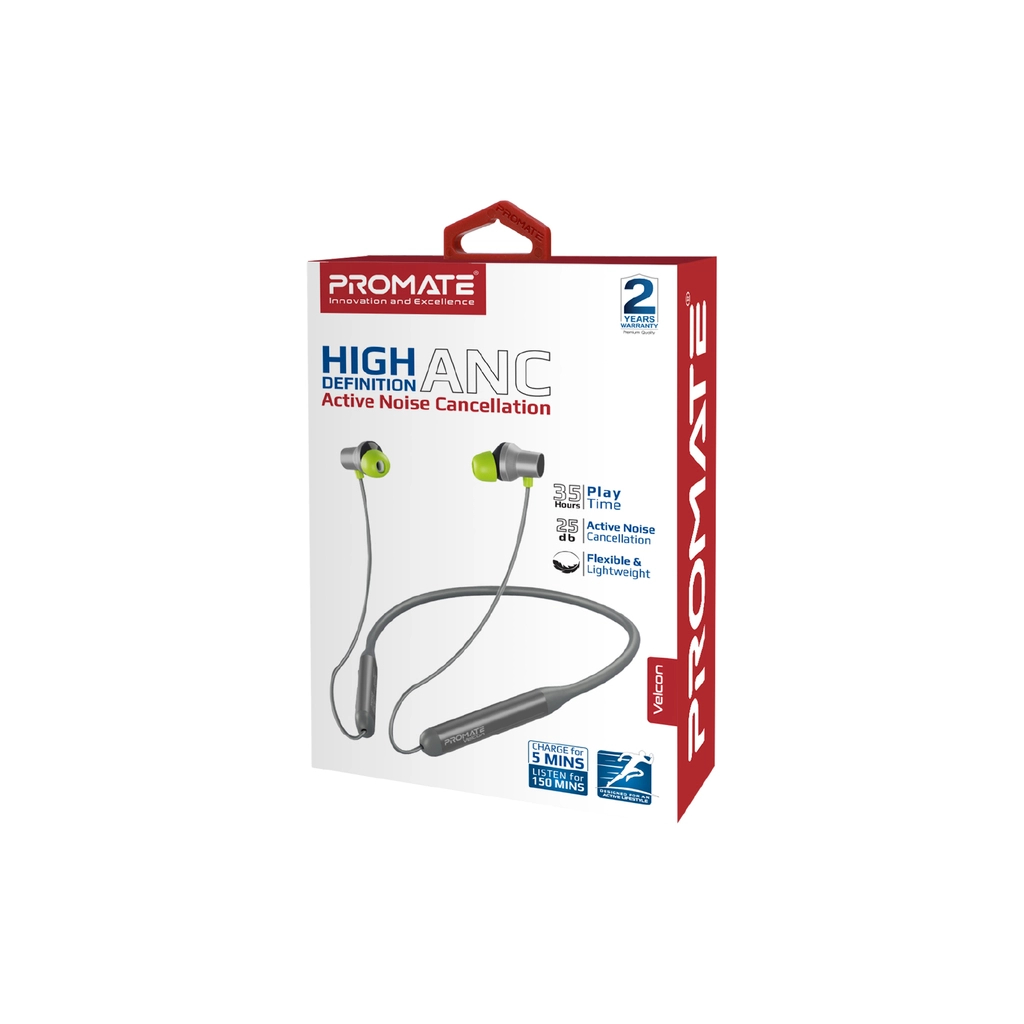 Навушники Promate ANC Velcon Grey (velcon.grey) - зображення 2