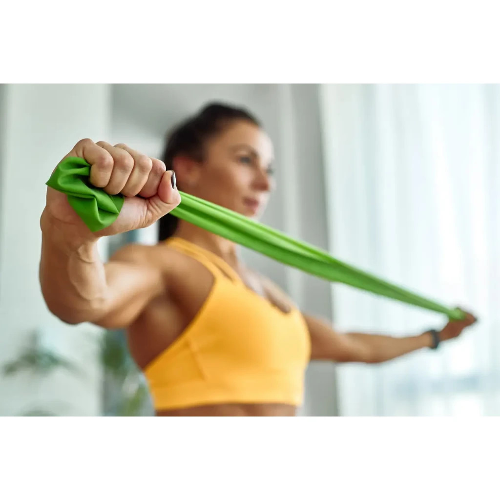 Еспандер U-Powex для фітнесу та реабілітації Fitness band 0.5мм 9.1 кг Green (UP_1007_Green) - зображення 4