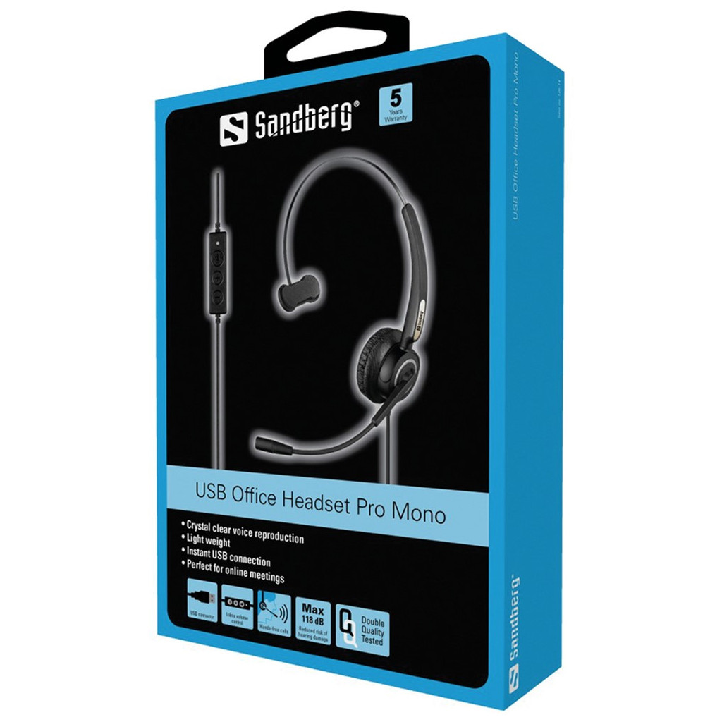 Навушники Sandberg USB Office Headset Pro Mono (126-14) - зображення 2