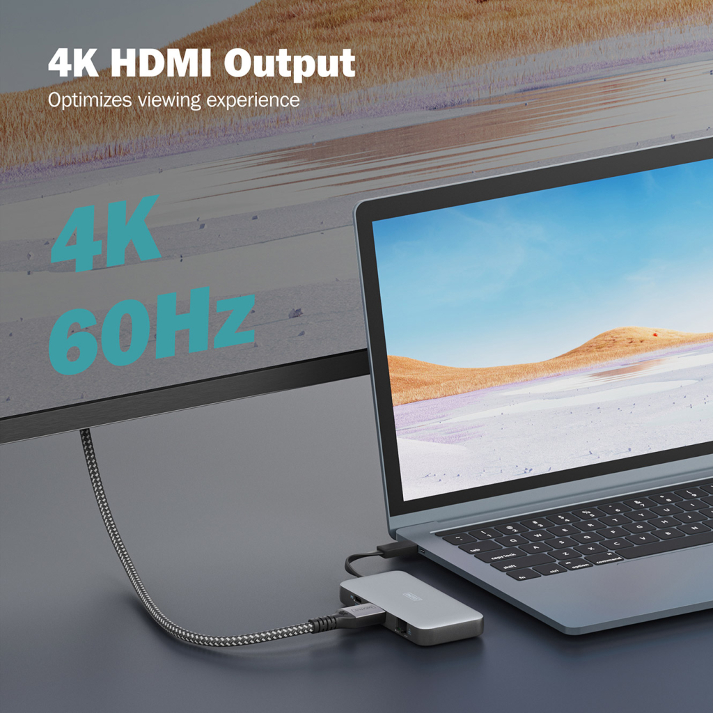 Порт-реплікатор Digitus USB-C > HDMI/2xUSB-A/USB-C/SD/MicroSD/RJ54 (DA-70914) - изображение 10