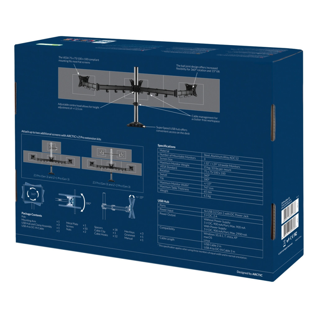 Кронштейн Arctic Z3 Pro (Gen3) (AEMNT00051A) - зображення 12